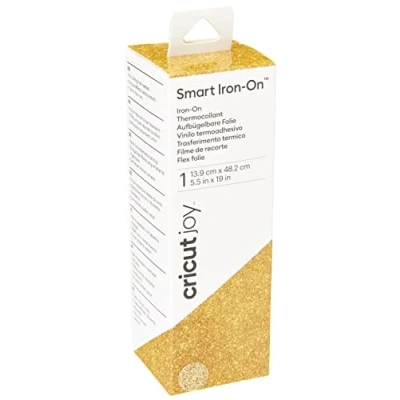 Bild av Cricut Joy Smart Iron On Hantverksmaterial 13.9 x 48.2 cm glitterguld för P/N: 2007992