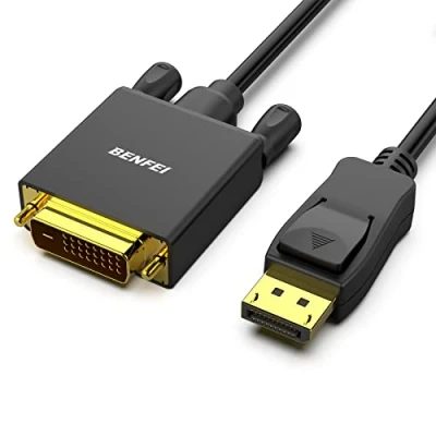 Bild av BENFEI displayport till DVI D Single Link 0,9 m kabel, adapter hane guldpläterad sladd för Lenovo, Dell, HP, ASUS och annat märke
