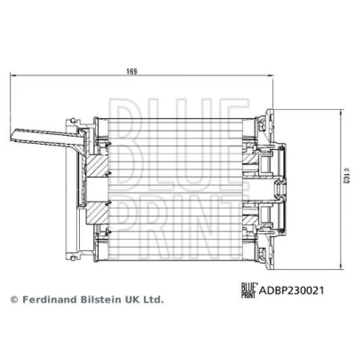 Bild av BLUE PRINT ADBP230021 Filtre à Carburant Cartouche filtrante avec bague d&#039;étanchéité AUDI: A6 C7 Avant, Berline, Q7, VOLKSWAGEN: Touareg III