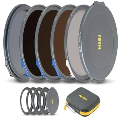 Bild av NiSi JetMag Pro magnetfiltersats 82 mm med låsning landskap ND filtersats (FS ND8, FS ND64, ND1000, True Colour CPL, 67 mm/72 mm/77 mm/82 magnetisk adapterring)