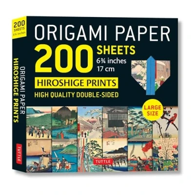 Bild av Origami Paper 200 Sheets Japanese Hiroshige Prints 6.75 inch: Large Tuttle Paper: High Quality Double Sided Printed with 12 ... (Instructions for 6 Projects Included)
