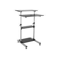 Bild av LogiLink Sit stand workstation height adjustable mobile 60 kg max.