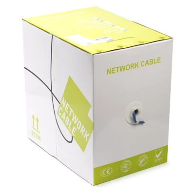 Bild av Pro CAT 6a network cable U/UTP blue 305 m CU AWG Blå meter