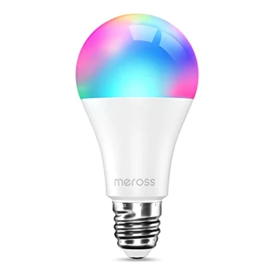 Bild av Meross Smart LED lampa, WLAN dimbar glödlampa intelligent flerfärgad motsvarar 60 W E27 2700 K6500 K kompatibel med Alexa, Google Home och SmartThings, varmvit [Energiklass F]