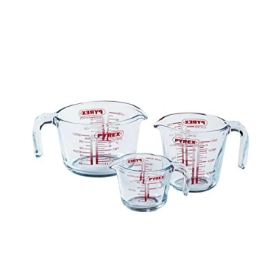 Bild av Pyrex Measuring Cup Set Classic Prepware (250 ml, 500 ml &amp; 1 liter) 3 Piece
