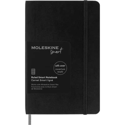 Bild av Moleskine Smart Notebook, Pocket, Ruled, Black, Soft Cover (3.5 x 5.5)