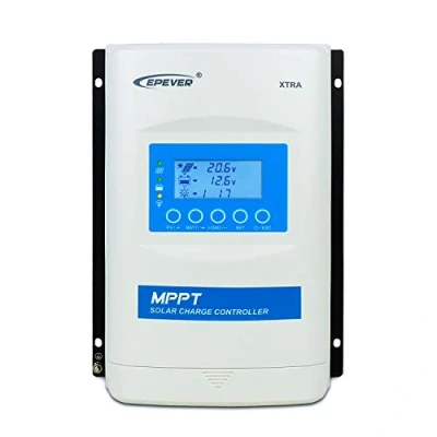 Bild av enjoysolar SolarV Epever MPPT XTRA N Solcellsregulator, laddningsregulator, 1040 A, 12/24/36/48 VDC/auto, solpanel 100150 V, XDS2 skärm