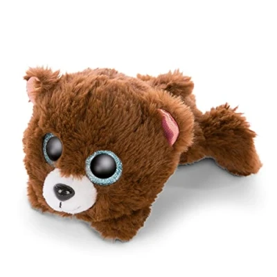 Bild av NICI Glubschis: Original Glubschis Björn Mr Cuddle 15cm Liggande nalle med stora, glittrande ögon Fluffiga mjukisleksaker för goseälskare
