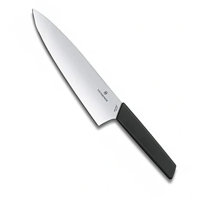 Bild av Victorinox, Swiss Modern, Profi Tranchiermesser, Extra Scharfe Klinge, gerader Schliff, 20 cm, Robuster Kunststoffgriff, Rostfreier Stahl, schwarz