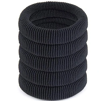 Bild av 50 stycken elastiska hårband ZWOOS ingen metall mjuk elastisk för stort, tungt och lockigt hår