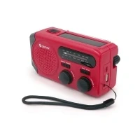 Bild av DENVER SCR 2010 Emergency Radio Solar Dynamo 2000mAh Powerbank AM/FM Röd