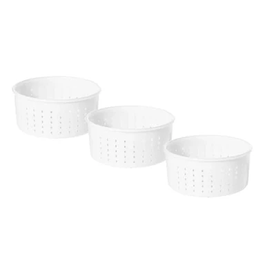 Bild av 3 x Ostform 15 7,2 cm 1,2 kg i Plast, Ostformar, Osteform, Form för Ost