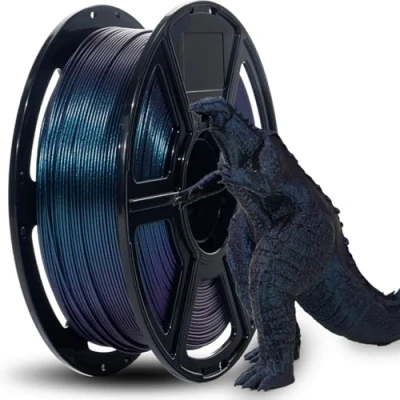 Bild av Flashforge Höghastighets Chameleon, PLA, flerfärgad, Burnt Titanium, Max 500 mm/s, snabb utskrift, PLA färggradient, 1,75 mm, ändrar färg med ljus och vinkel, topp notch filament