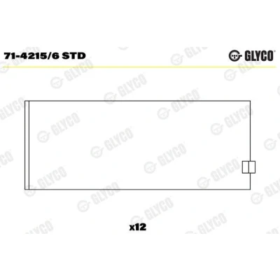 Bild av Vevstakslager GLYCO 71 4215/6 STD