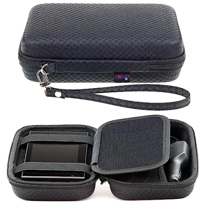 Bild av Digicharge Svart hårt bärväska för Garmin Drive 53 52 50LM 51 LMT S 40LM DriveAssist 50LMT D DriveSmart 55 50 DriveLuxe 51LMT Nuvi 5&#039;&#039; GPS Sat Nav tillbehörslagring och rem