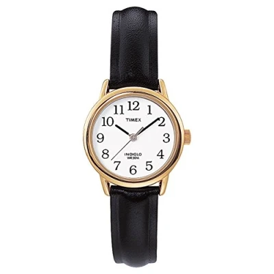 Bild av Timex Easy Reader kvinnors 25mm läderrem klocka T20433