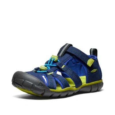 Bild av KEEN Unisex barn Seacamp 2 CNX sandal, Naval Academy Chartreuse, 38 EU