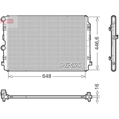 Bild av Kylare, motorkylning DENSO DRM02050