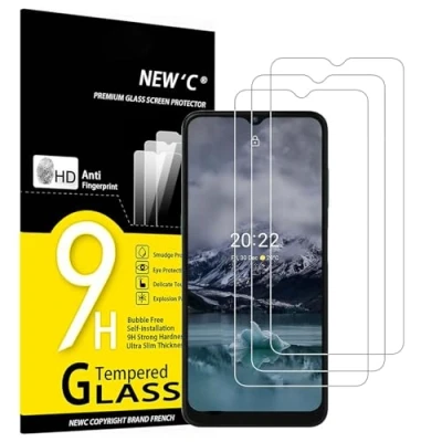 Bild av NEW&#039;C 3 Pack, skärmskydd i glas för Nokia G11, bubbelfri, 9H hårdhet, 0,33 mm ultratransparent, ultrabeständigt härdat