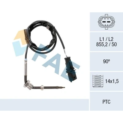 Bild av FAE 68086 Palpeur, température des gaz après filtre à particules FIAT: Doblo I Break, Cargo