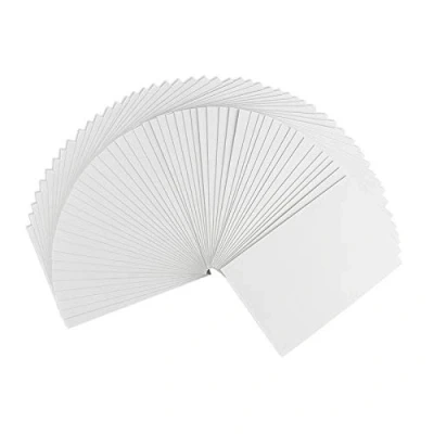 Bild av 50 st tomma vikta kort perfekt för att skapa gratulations och inbjudningskort C6 (10,5 cm x 14,8 cm) 230 g/m² vit