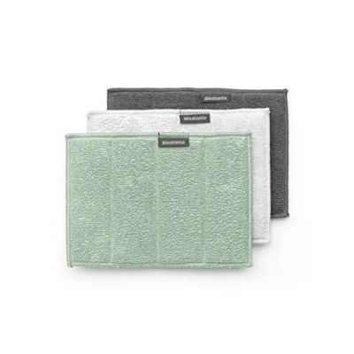 Bild av Brabantia SinkSide Mikrofaser Reinigungspads, 16 x 22 cm, 3 Stück, Jadegrün