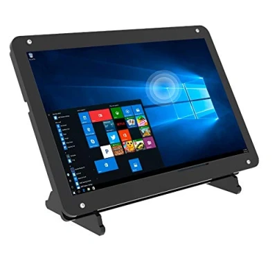 Bild av 7 tums pekskärmsskärm för Raspberry Pi, bärbar pekskärm IPS 1024 x 600 HDMI med fodral, spelkonsoler/dator/kamera/Win OS