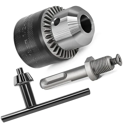 Bild av S&amp;R borrchuck med kugghjulsfäste 1,5 13 mm, 1/2 20UNF, högkvalitativ i solid metall SDS plus adapter, tillbehör för slagborrmaskiner, borrmaskiner