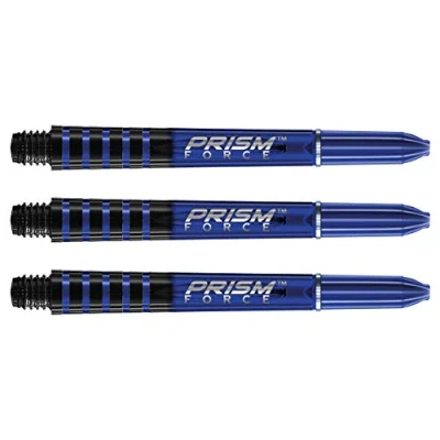 Bild av WINMAU Prism Force blå, medium, polykarbonat, dartstjälkar, 1 set per förpackning (totalt 3 skavor)