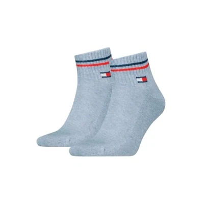 Bild av Tommy Hilfiger TH UNI TJ QUARTER 2P ICONIC, Ljusblå melerad, 39 42 EU