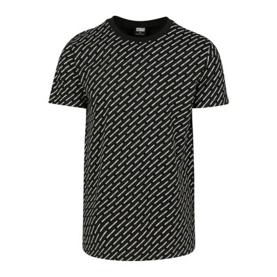 Bild av Urban Classics Allover LOGO TEE Tshirt med print, Storlek: 4XL, Black