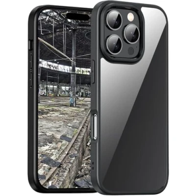 Bild av JT Berlin BackCase Pankow Hybrid Backcover Apple iPhone 16 Pro Max Svart, Transparent Induktiv laddning 11097