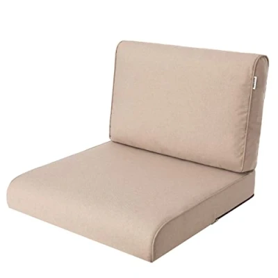 Bild av PillowPrim Rattansessel Kissen Nel Sittkudde, kudde för rottingfåtölj, utomhus, dyna, pallkudde, sittdyna, rottingmöbler, beige, 60 x cm