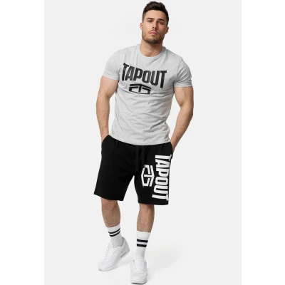 Bild av Tapout Normale Passform Active Basic Träningsbyxor, Storlek: Large, Black white