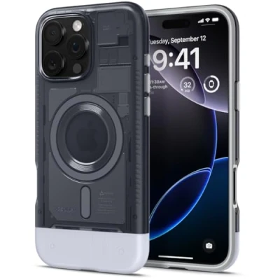 Bild av Spigen Classic C1 MagFit Skal Kompatibel med iPhone 16 Pro Case Fodral Graphite