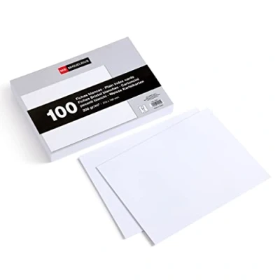 Bild av Miquelrius Indexkaarten, 100 gladde notitiekaarten, flashkaarten, 200 g/m² offsetkaartenpapier, afmetingen 160 x 215 mm