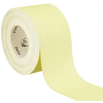 Bild av Mirka Yellow Slipapper Sliprulle / 93mm x 50m P240 Slipning av lövträ, barrträ, färg, spackel, plast 1 rulle