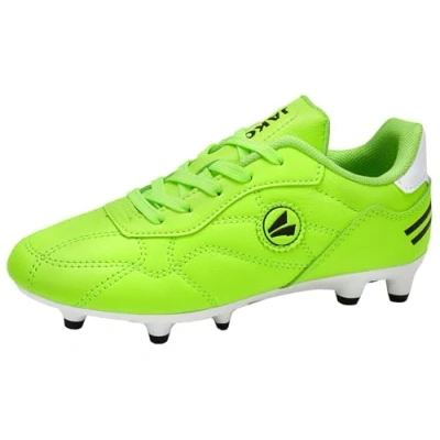 Bild av JAKO JSFG Signature Unisex Fotbollsskor fasta dobbar för barn, Storlek: 29, Neon yellow/jet black Pu