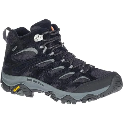 Bild av Merrell mäns Moab 3 Mid GTX vandringskänga, Svart, grått, 51 EU