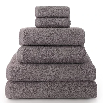 Bild av Towel Pack med 2 Handdukar, Bad eller duschhanddukar och Bidéhanddukar Handduksuppsättning 100% Bomull 500g/m2