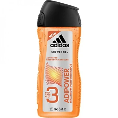 Bild av Adidas Dusch 250 ml 3 i 1 Adipower, 6 pack (6 x ml)
