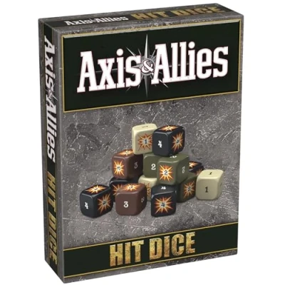 Bild av Renegade Games Studio: Axis &amp; Allies: Hit Dice 72 tärningar i 4 stilar, 16 mm, militär stil duffelväska, strategibrädspelstillbehör och uppgradering