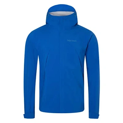 Bild av Marmot Män PreCip Eco Pro Jacket, Vattentät regnjacka, vindtät regnrock, andningsaktiv, vikbar Hardshell Windbreaker, ideal vid cykling och vandring, Dark Azure, M