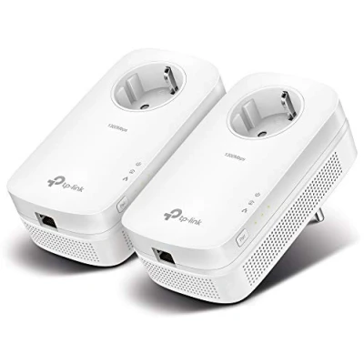 Bild av TP Link AV1300 TL PA8010P KIT Gigabit Powerline adapter med uttag, vit, 1300 MB/s