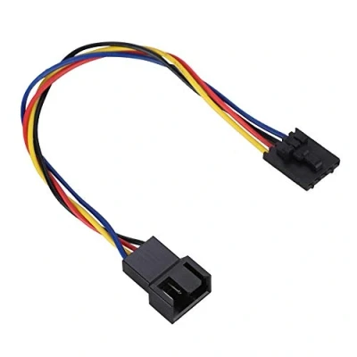 Bild av 5st Adapterkabel 5 Stift till 4 Stift, Temperaturkontrollfläkt Gränssnittskontakt Stöd PWM omvandlare Temperaturreglering av hastighet