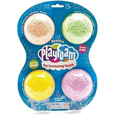 Bild av Learning Resources Playfoam Sparkle Squish Skum 4 Stycken Uppsättning