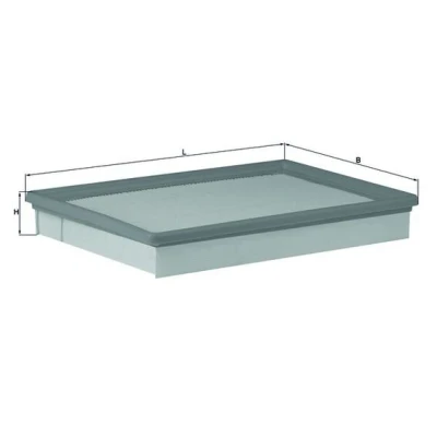 Bild av MAHLE ORIGINAL LX 1841/1 Filtre à air 31,3 156 231,7 Cartouche filtrante