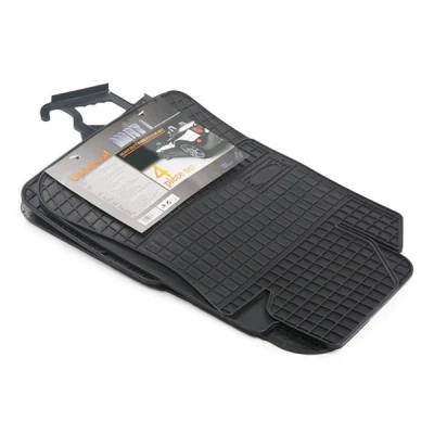 Bild av FROGUM 0011 Ensemble de tapis sol Caoutchouc avant et arrière 4 noir Adaptation universelle 63,5x46, 34x46