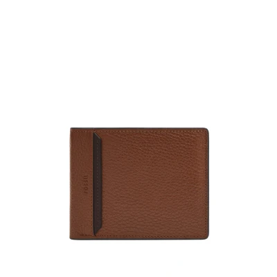 Bild av Fossil Men&#039;s Huntington Bi Fold Wallet, BRUN, Small