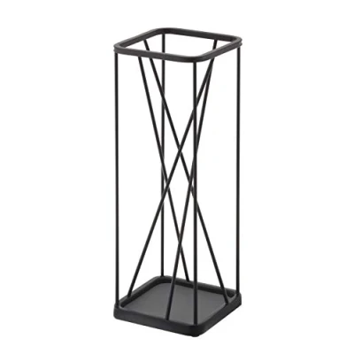 Bild av Yamazaki 2808 NINE SQUARE paraplyställ, stål, minimalistisk design, svart, 17 x 45,5 cm (L B H)